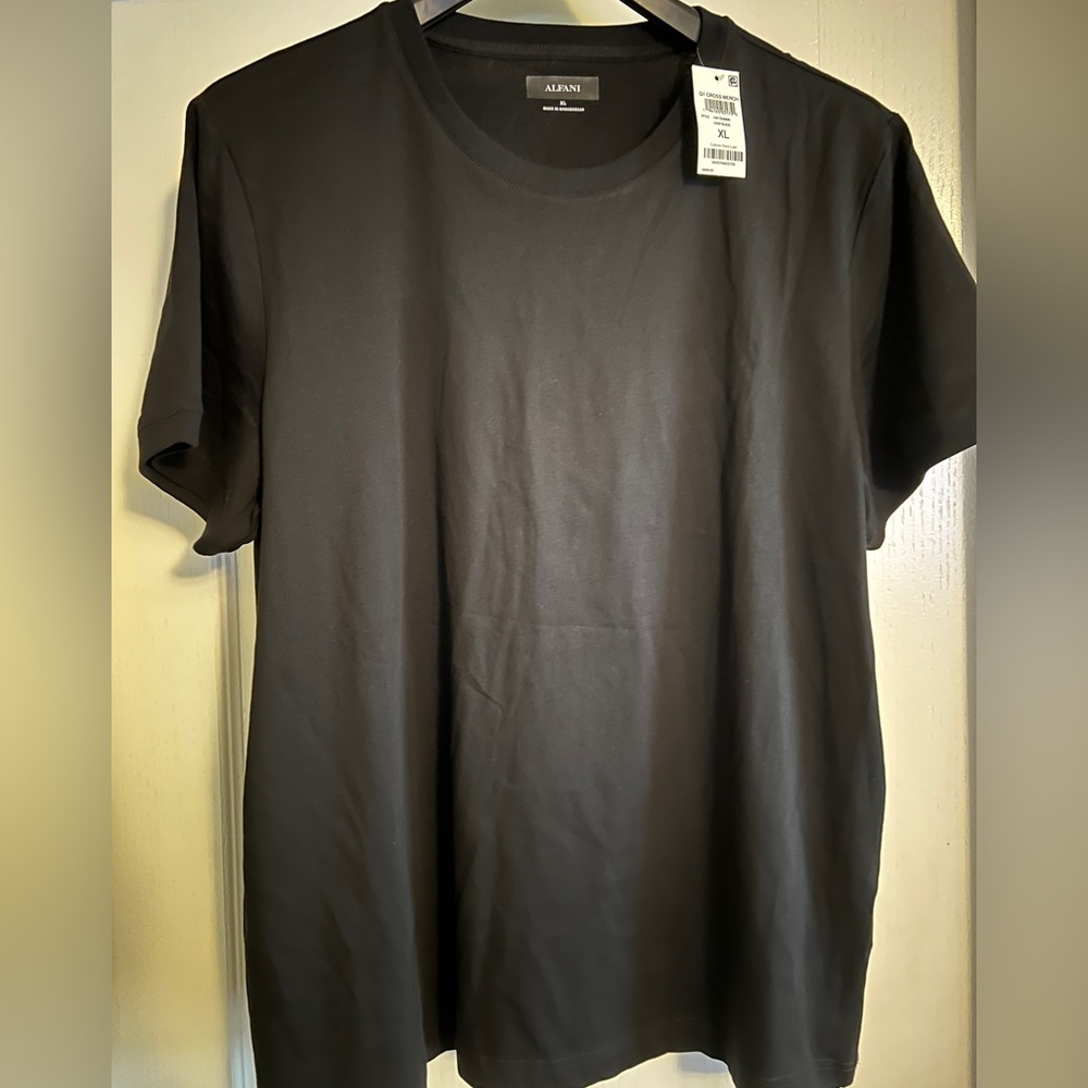Alfani Black luxe Men's T-Shirt size XL